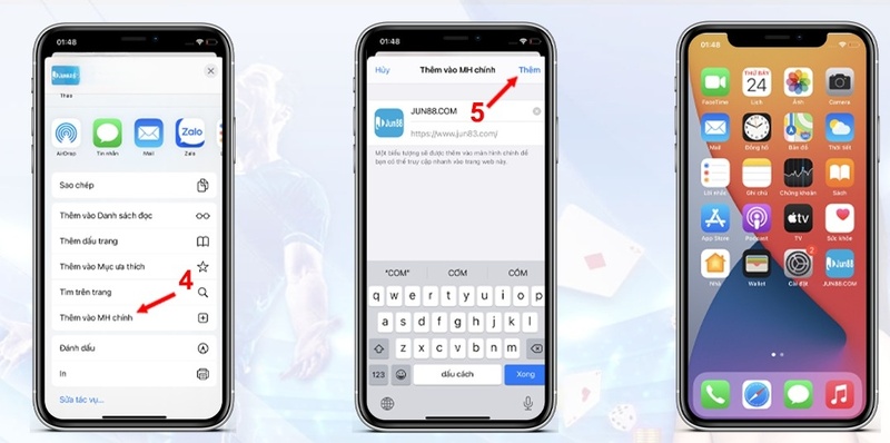 Cách tải app Jun88 cho điện thoại iOS