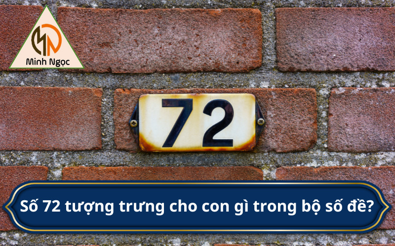 Số 72 tượng trưng cho con gì trong bộ số đề? 