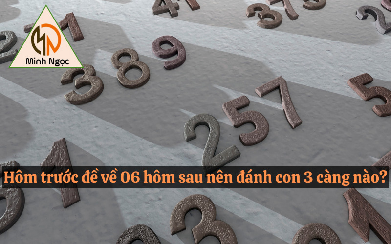 Hôm trước đề về 06 hôm sau nên đánh con 3 càng nào?