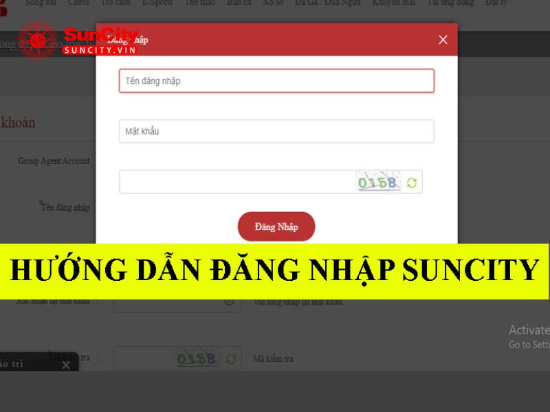 Hướng dẫn chi tiết các bước đăng nhập Suncity