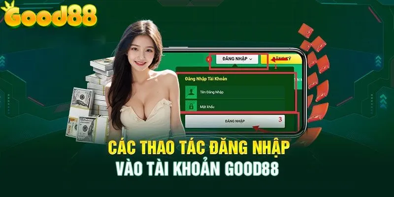 Thao tác điền đầy đủ mẫu đăng ký Good88 tại hệ thống 